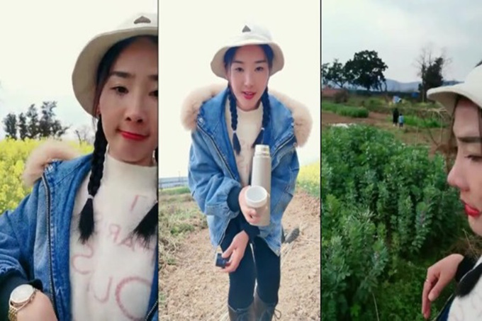 【金莲小仙女】暖阳下,她脱光光,是谁家的姑娘,大爷走在那河边上,心里好慌张